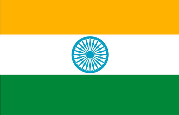 印度的国旗图案图片