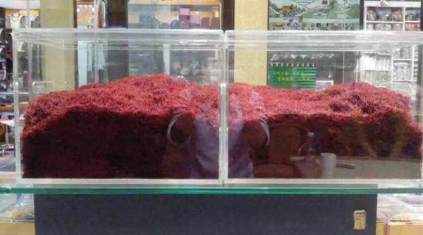 拉萨商店里的散装藏红花