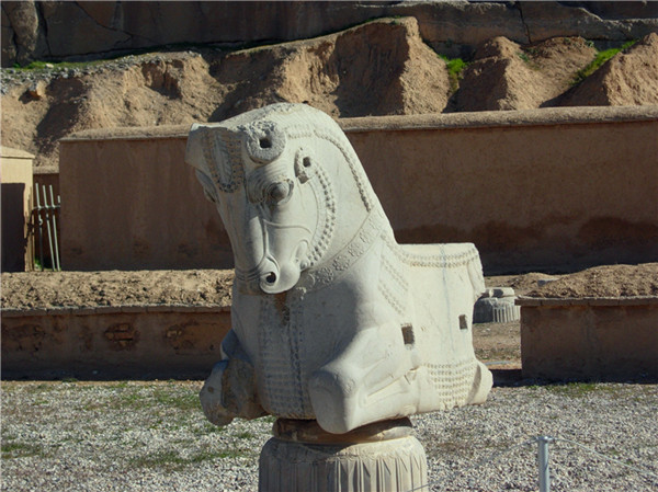 伊朗波斯波利斯残存的雕塑