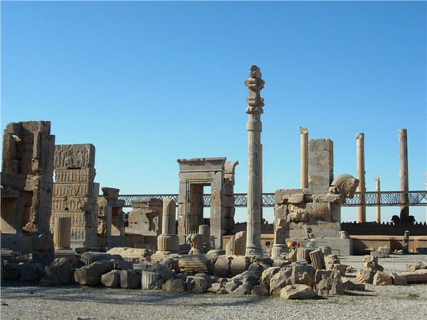 伊朗波斯波利斯残存的石柱